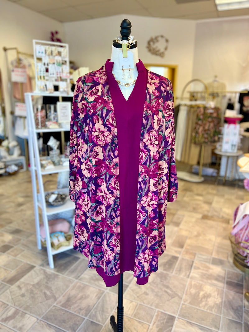 Easy Style Dress - Merlot