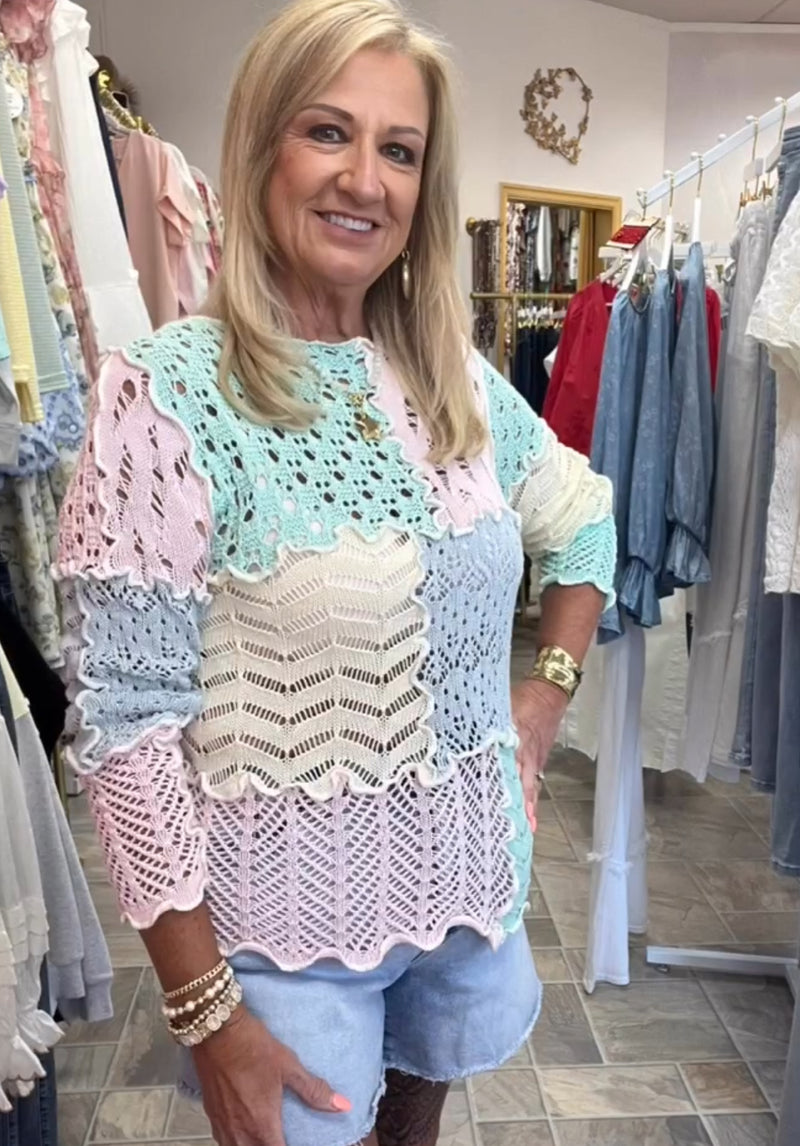 Crochet Patchwork Sweater