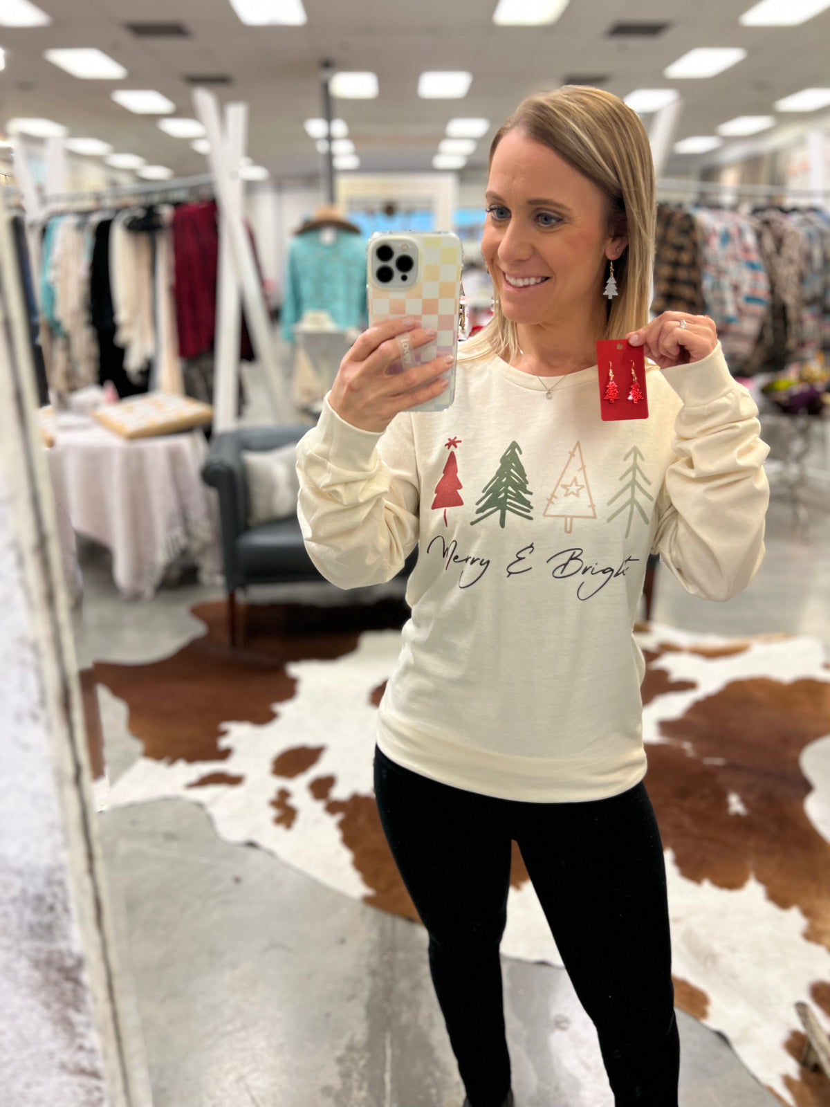 Merry & Bright Long Sleeve Tee