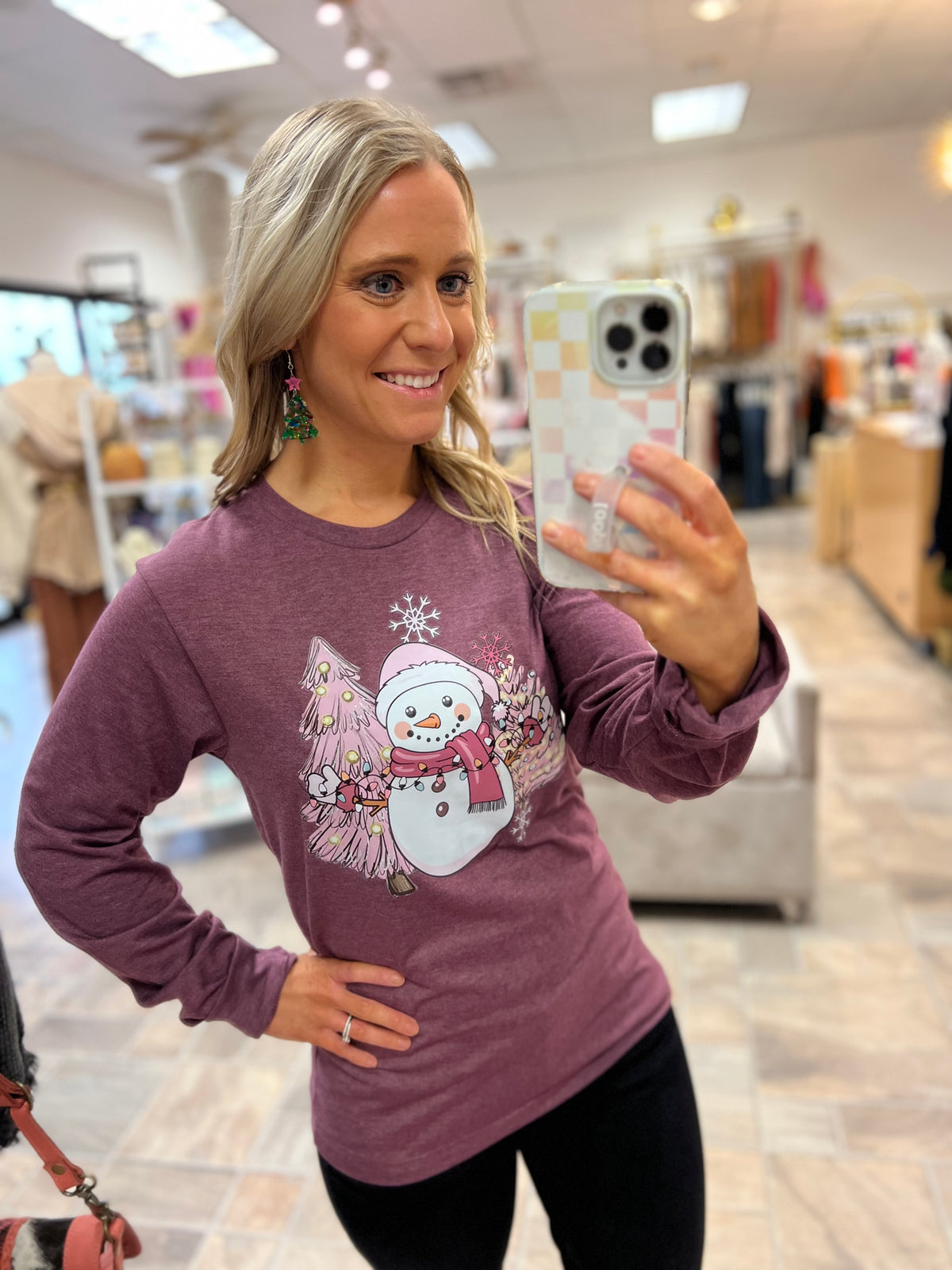 Snowman Long Sleeve Tee