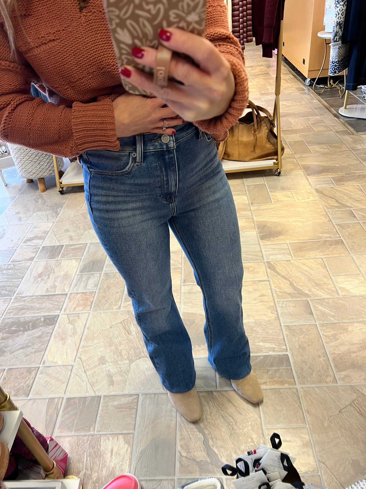 J21 Eleven High Rise Flare Jean