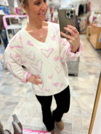 Reversible Heart Sweater