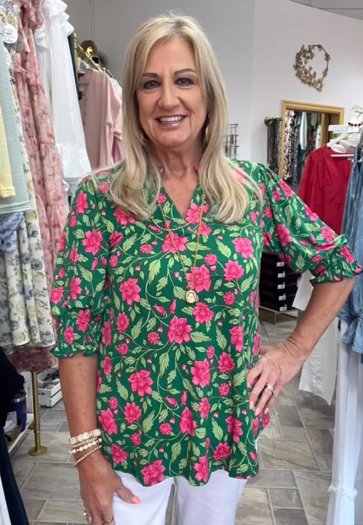 Lizzy Top - Green