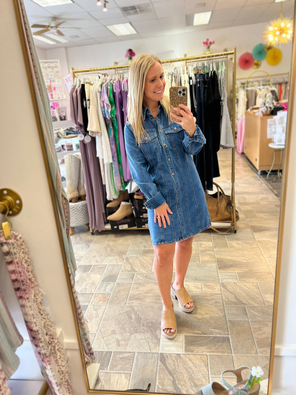 Denim Shirt Dress