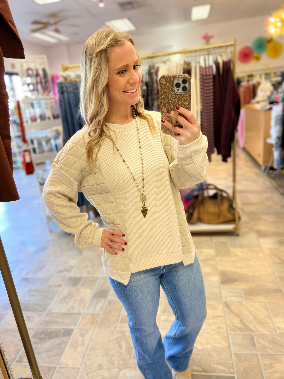 Sweater & Quilt Mix Top