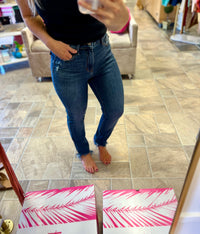 Judy Blue Skinny Shark Bite Hem Jeans