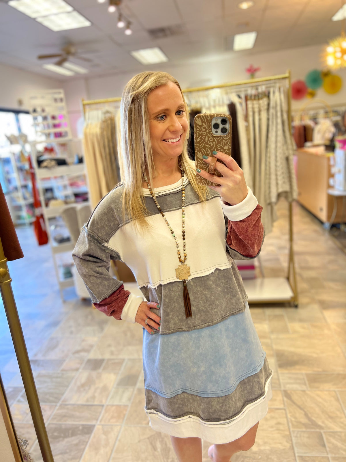 Charcoal Mix Color Black Dress