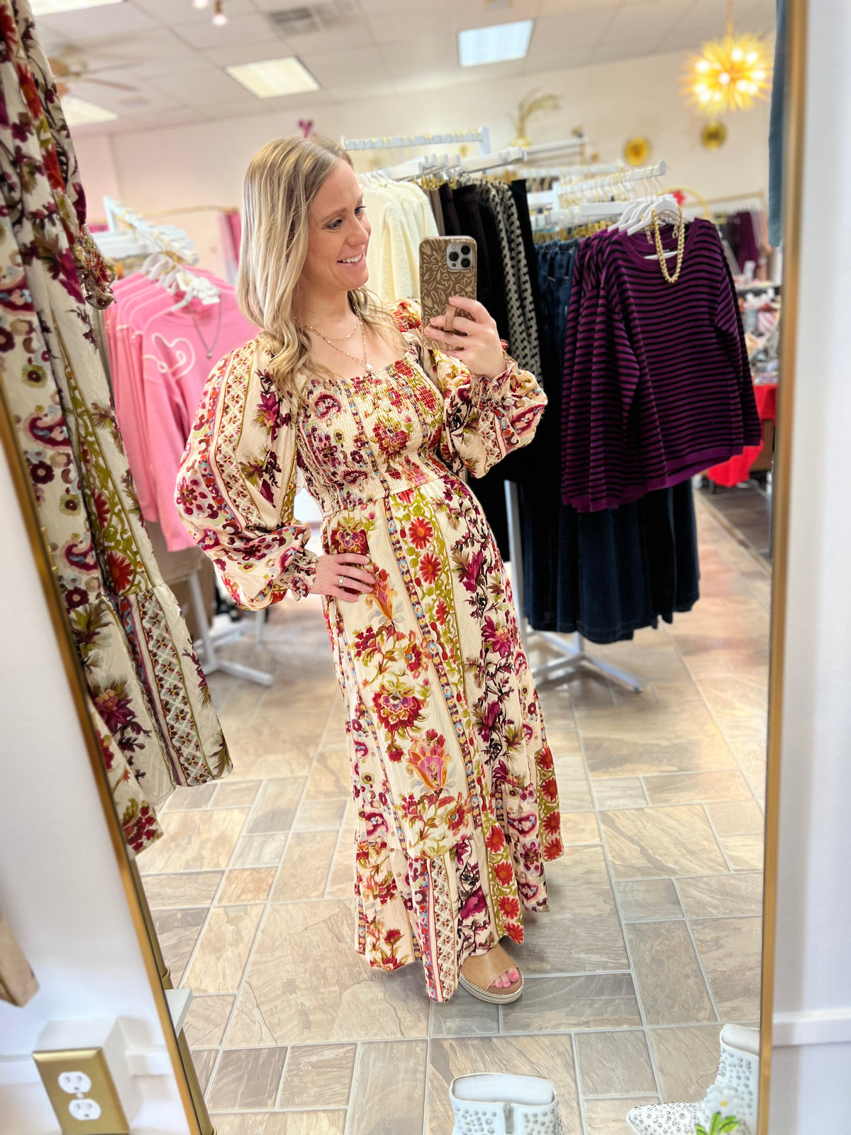 Boho Floral Maxi Dress