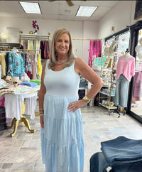 Solenne Dress - Ice Blue