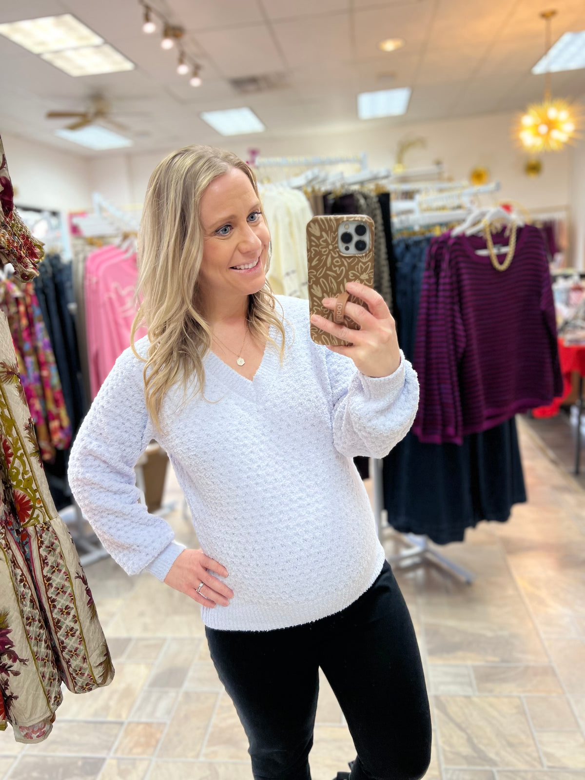 Soft Cloud Sweater - Lavender Ice