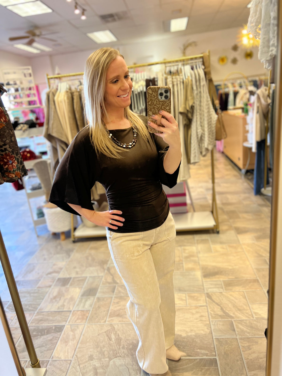 Corduroy Trouser - Almond