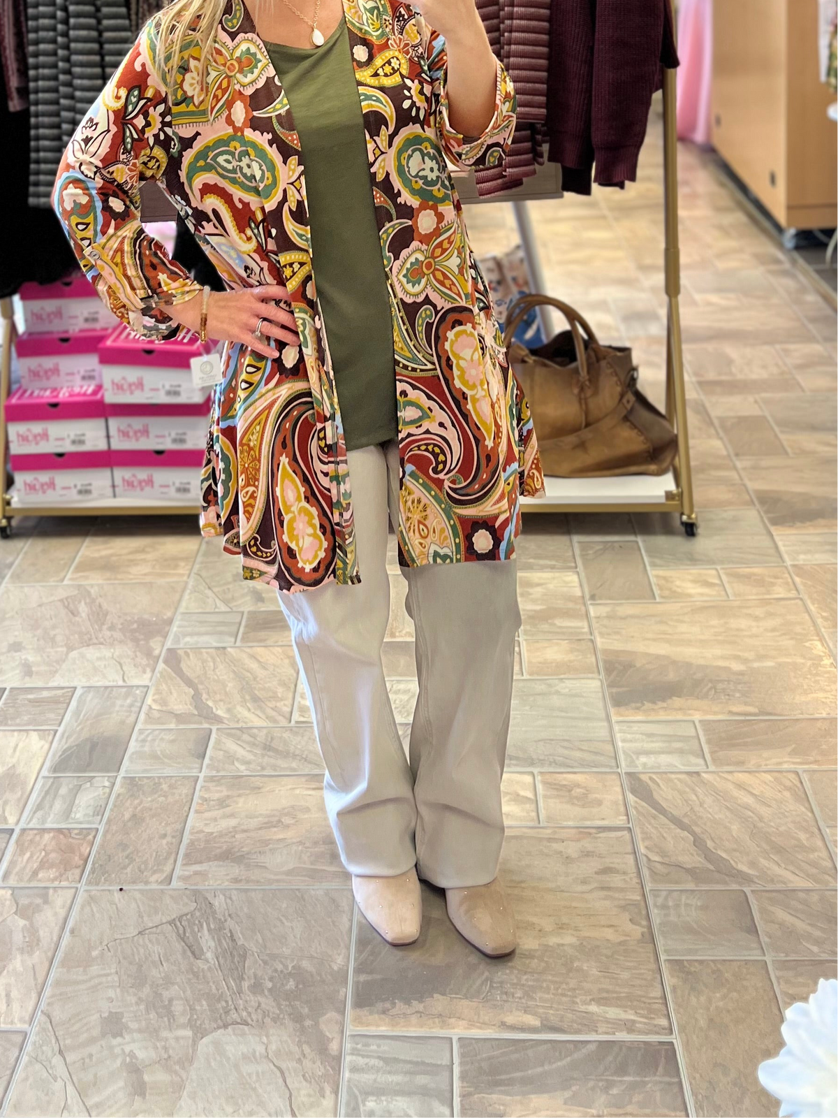 Risen Ankle Straight Jean - Almond