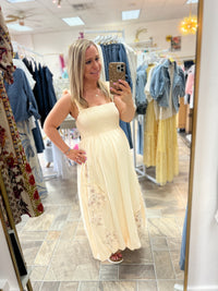 Peace Patchwork Midi Dress