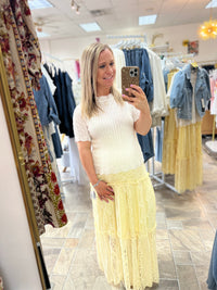 Pointelle Top - Off-White