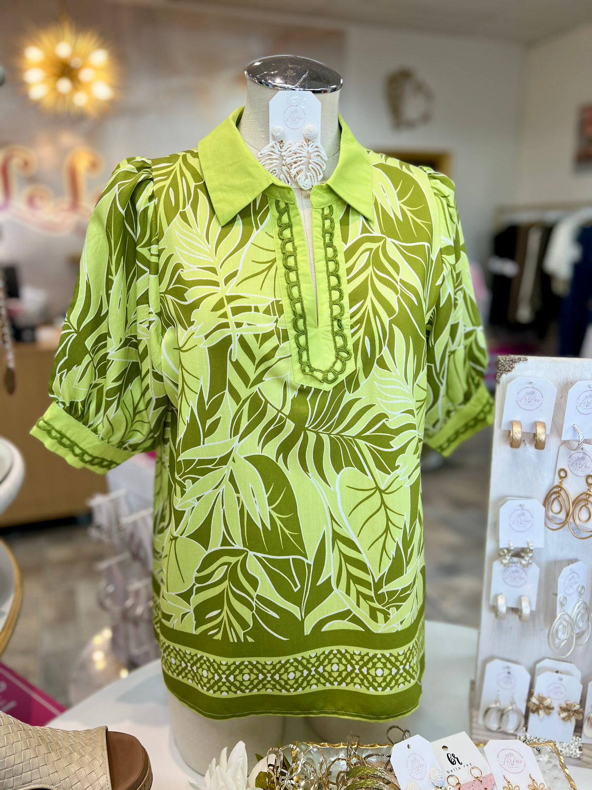 Sage Tropical Top