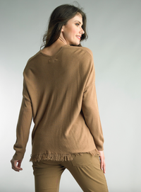 Love Me Fringe Tunic - Camel