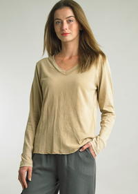 Long Sleeve Top - Camel