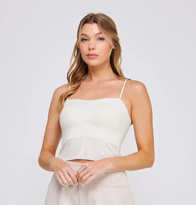 Shimmer Bralette - Off-White