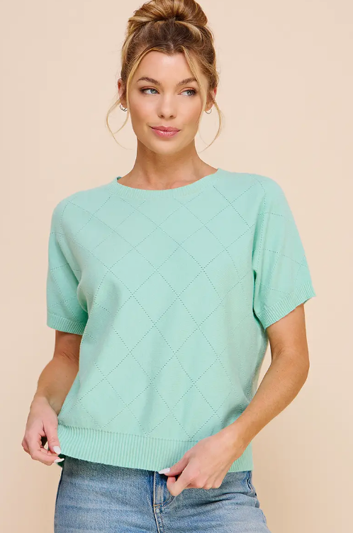 Diamond Top - Mint