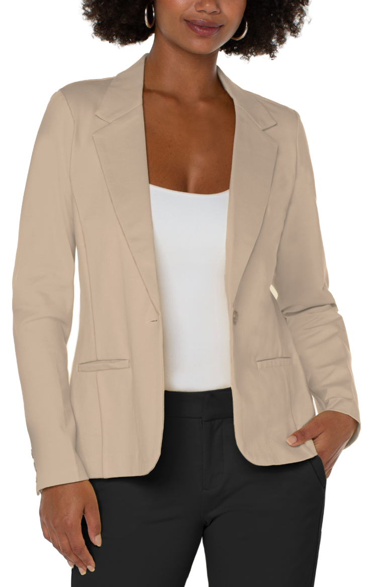 LIVERPOOL Fitted Blazer - Biscuit Tan