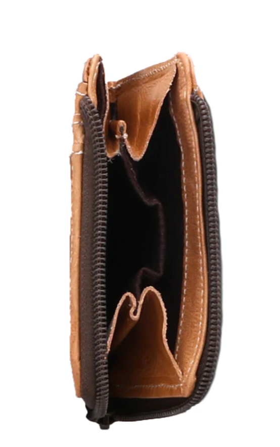 BedStu Carrie Wallet - Tan Rustic