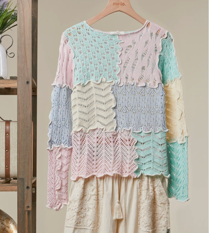 Crochet Patchwork Sweater
