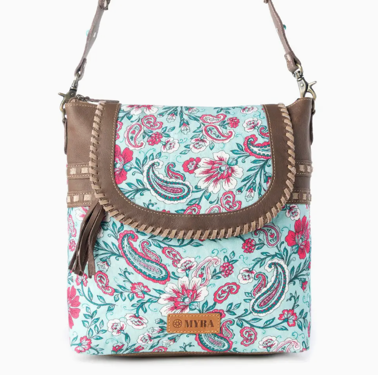Myra Lagoon Lily Canvas Bag - Blue