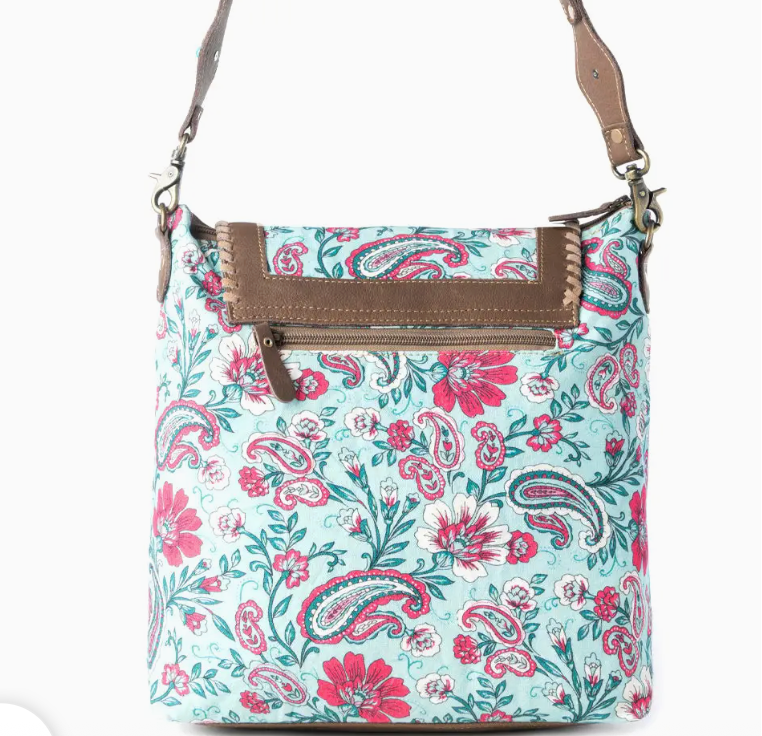 Myra Lagoon Lily Canvas Bag - Blue