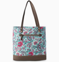 Myra Canvas Tote Bag - Pink