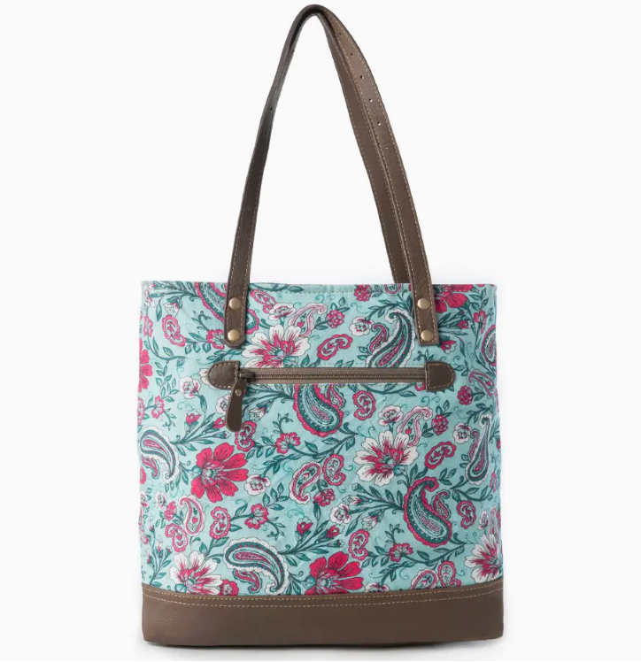 Myra Canvas Tote Bag - Pink