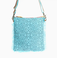 Myra Triple Fork Ranch Crossbody - Turquoise