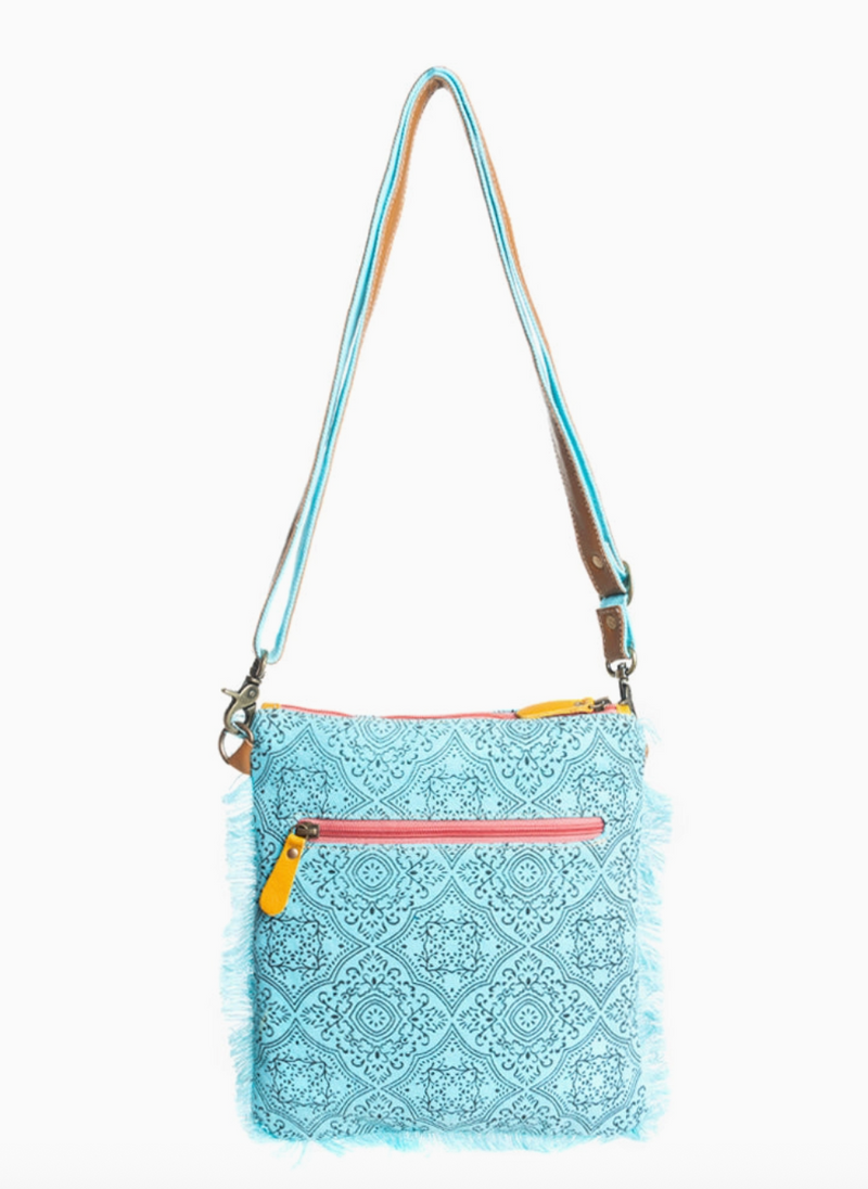 Myra Triple Fork Ranch Crossbody - Turquoise
