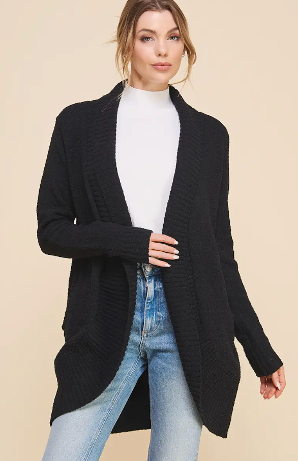 Cocoon Cardigan - Black