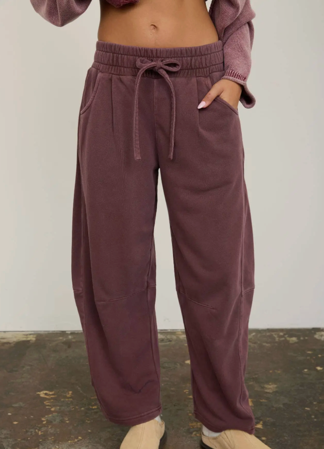 Barrel Sweatpants - Maroon