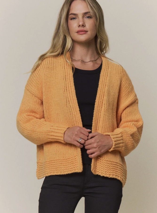 Orange Sweater Cardigan