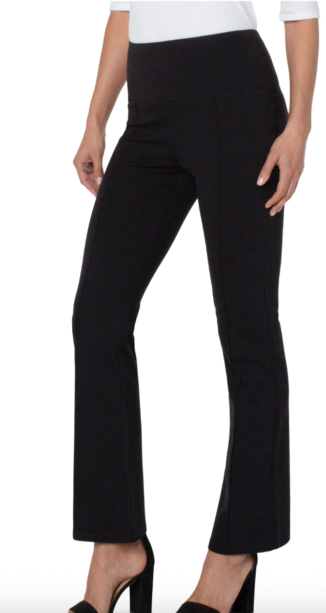 LIVERPOOL Pearl Full Length Flare - Black
