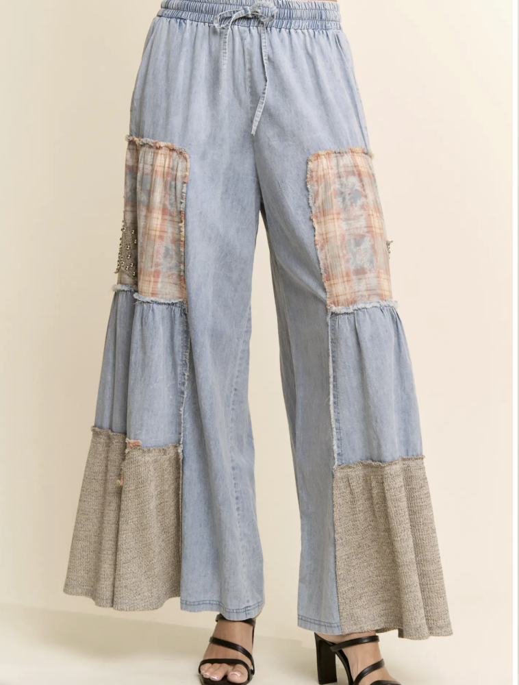 Boho Patchwork Denim