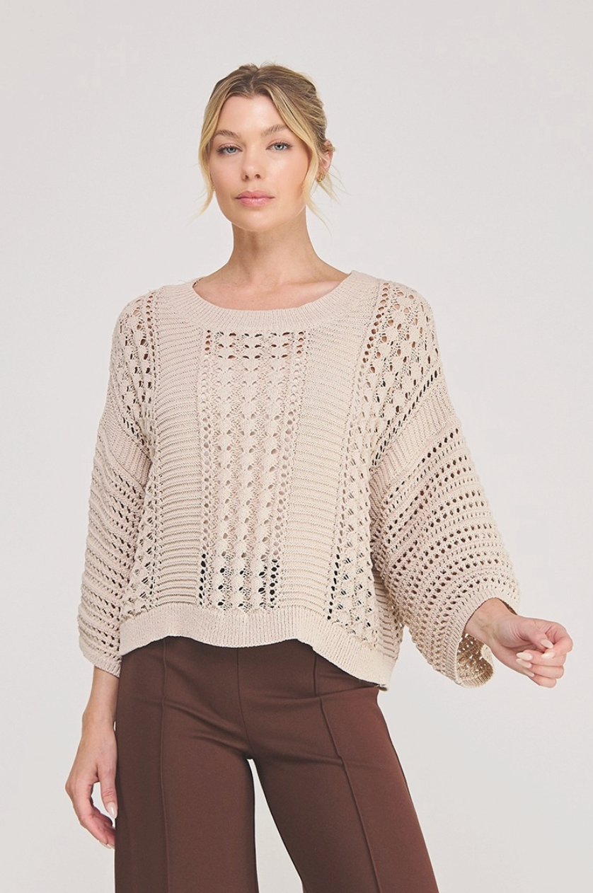 Shimmer Sweater - Rose Silver