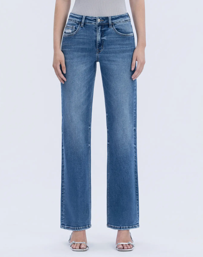 Vervet Aileeah Slim Wide Leg Jean