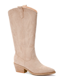 Corkys Headliner Boots - Sand Faux Suede