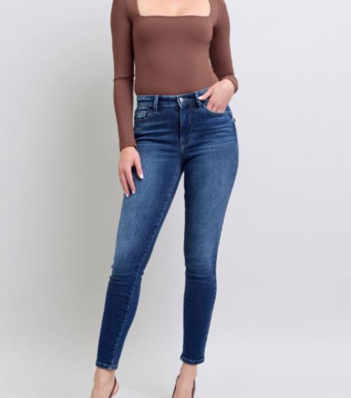 Judy Blue Dark Thermal Skinny Jean