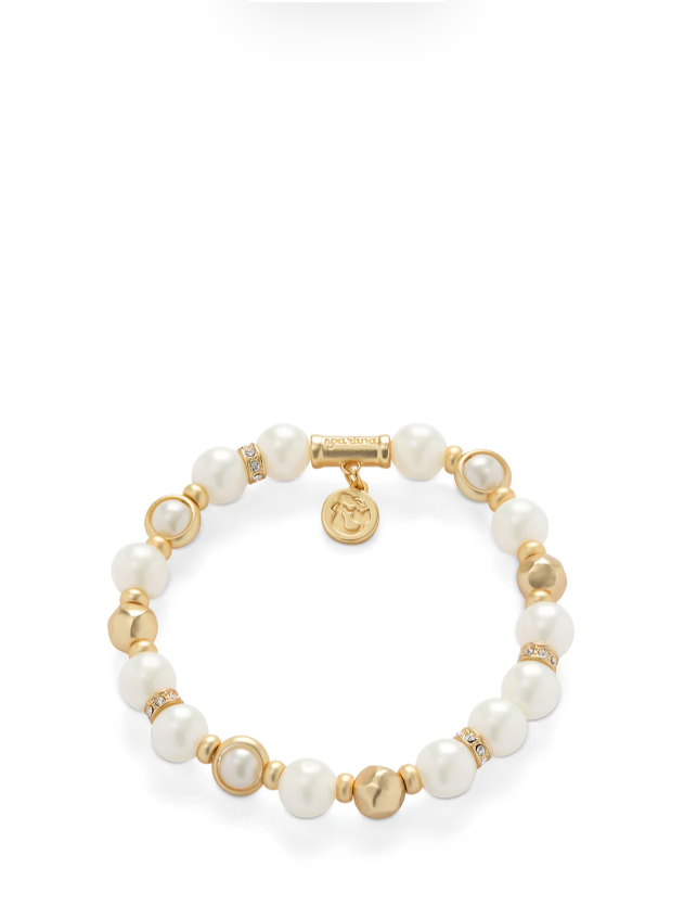 Spartina 8mm Stretch Bracelet Pearl