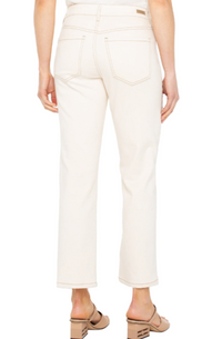 LIVERPOOL Kennedy Crop Straight With Seaming Details - Seaside Dunes