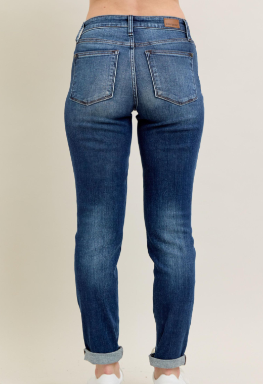 Judy Blue Core Cuffed Slim Jean