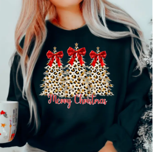 Cheetah Christmas Pullover