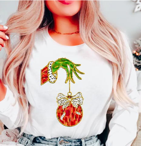 Grinch Ornament Long Sleeve
