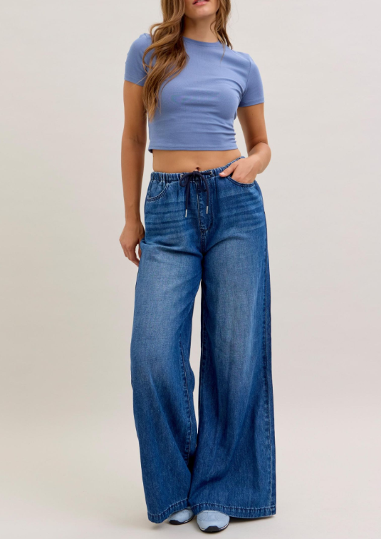 Judy Blue Featherweight Palazzo Jean