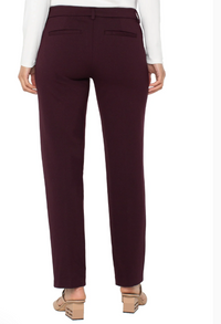 LIVERPOOL Kelsey Trouser - Dark Plum