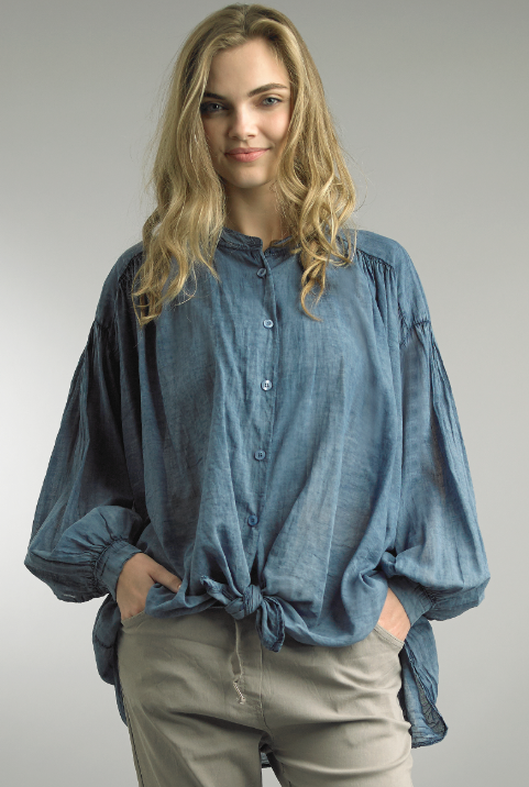 Tempo Long Sleeve Top - Navy