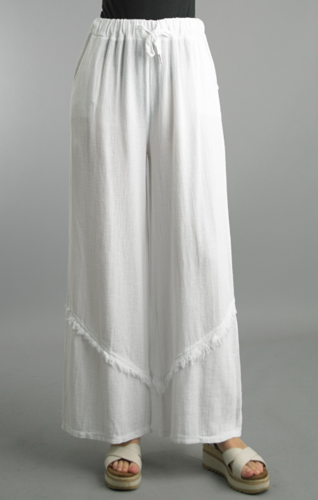 Palazzo Pants - White